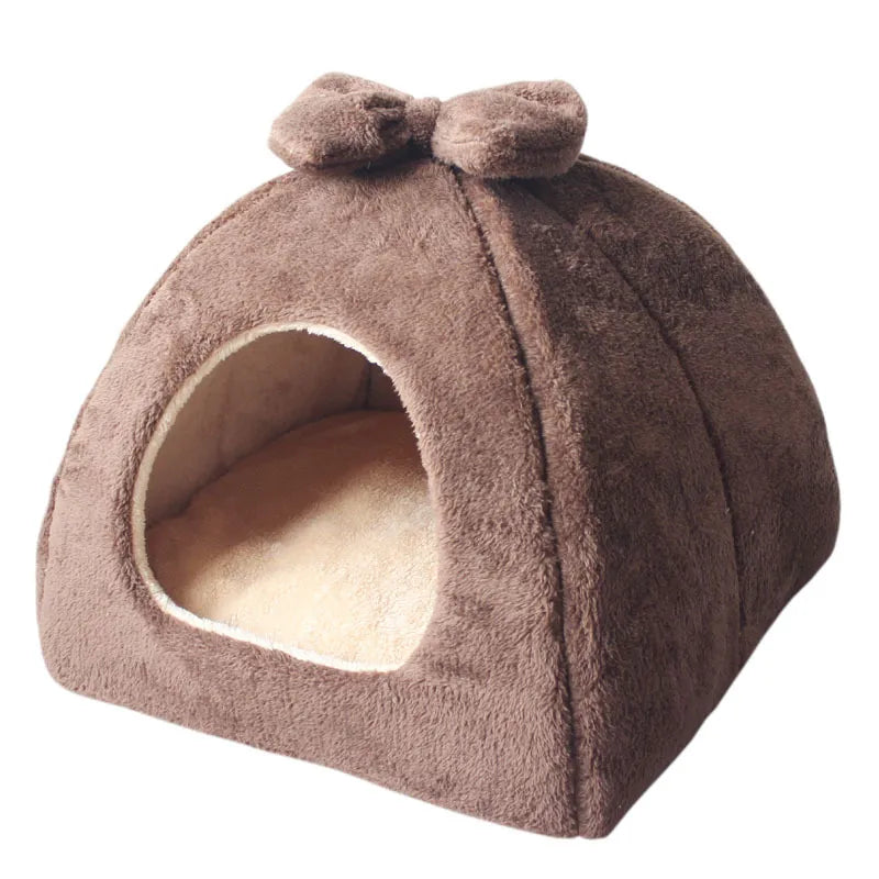 Pet Cat House Sofa Bed Dog Kennel Winter Warm Sleeping for Puppy Dog Cat Supplies Cut Cats Mats