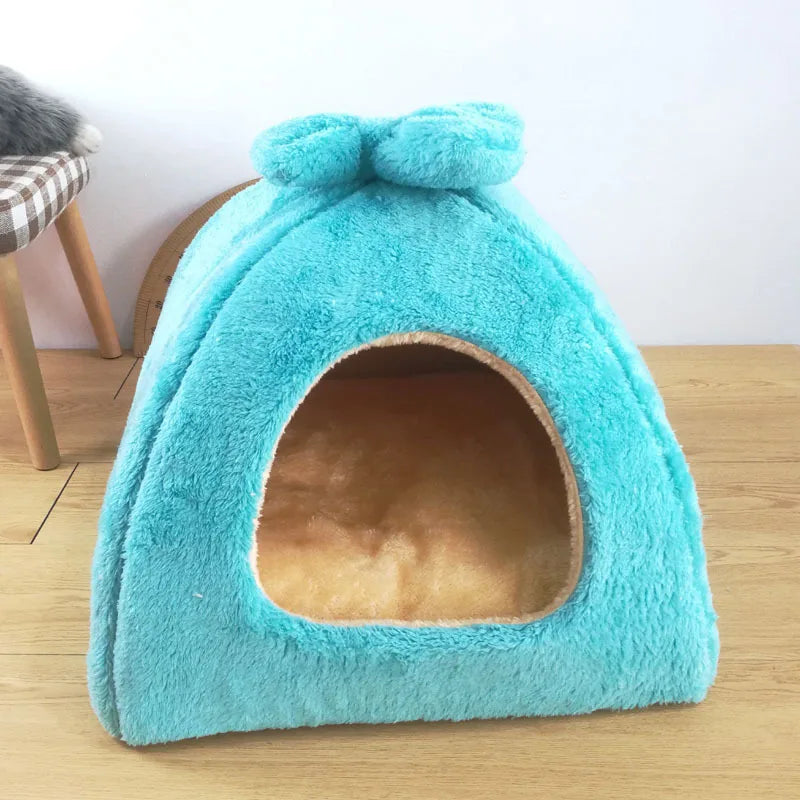 Pet Cat House Sofa Bed Dog Kennel Winter Warm Sleeping for Puppy Dog Cat Supplies Cut Cats Mats